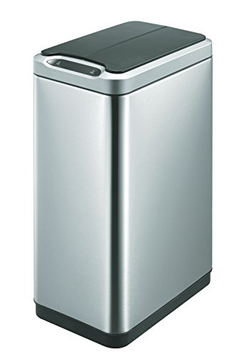 EKO Phantom Capteur Poubelle Métal Inox 25 x 37,5 x 62,4 cm 30 litres