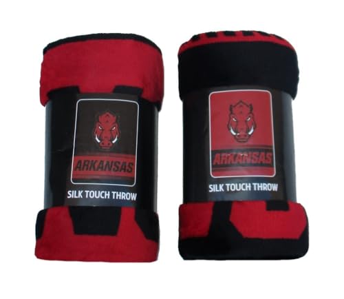 VF Arkansas Razorbacks Set of 2 Throw Blankets, 45