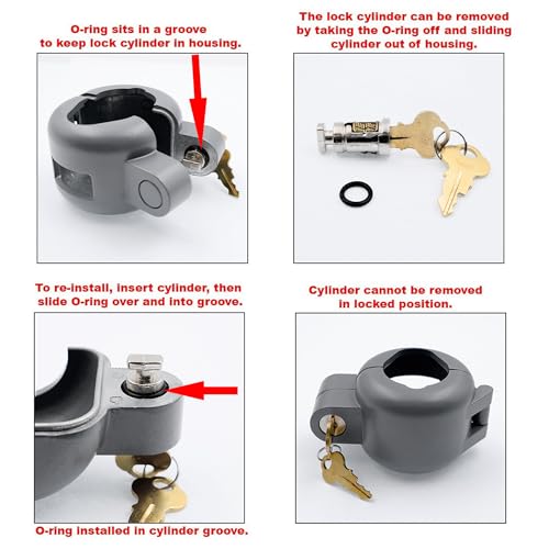 Prime-Line S 4181 Handle Lock-Out Device – Handle Lock with Key to Block Access to Keyhole, Removeable and Easy to Use, Fits Round Doorknobs with Max Diameter of 2-7/8 Inch (Single Pack) by Defender Security - Image 5