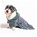 Toyvian Pet Bathrobe for Dogs Cats Absorbent Towel Easy to Wear Comfortable for Bath Swimming