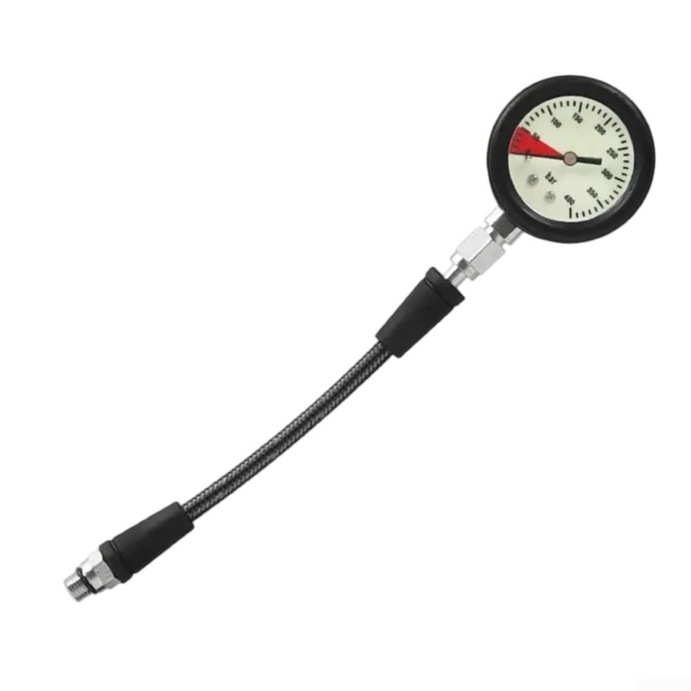 Manometro per immersioni subacquee con tubo in fibra di carbonio 7/16 20UNF per prestazioni subacquee migliorate (80 cm)