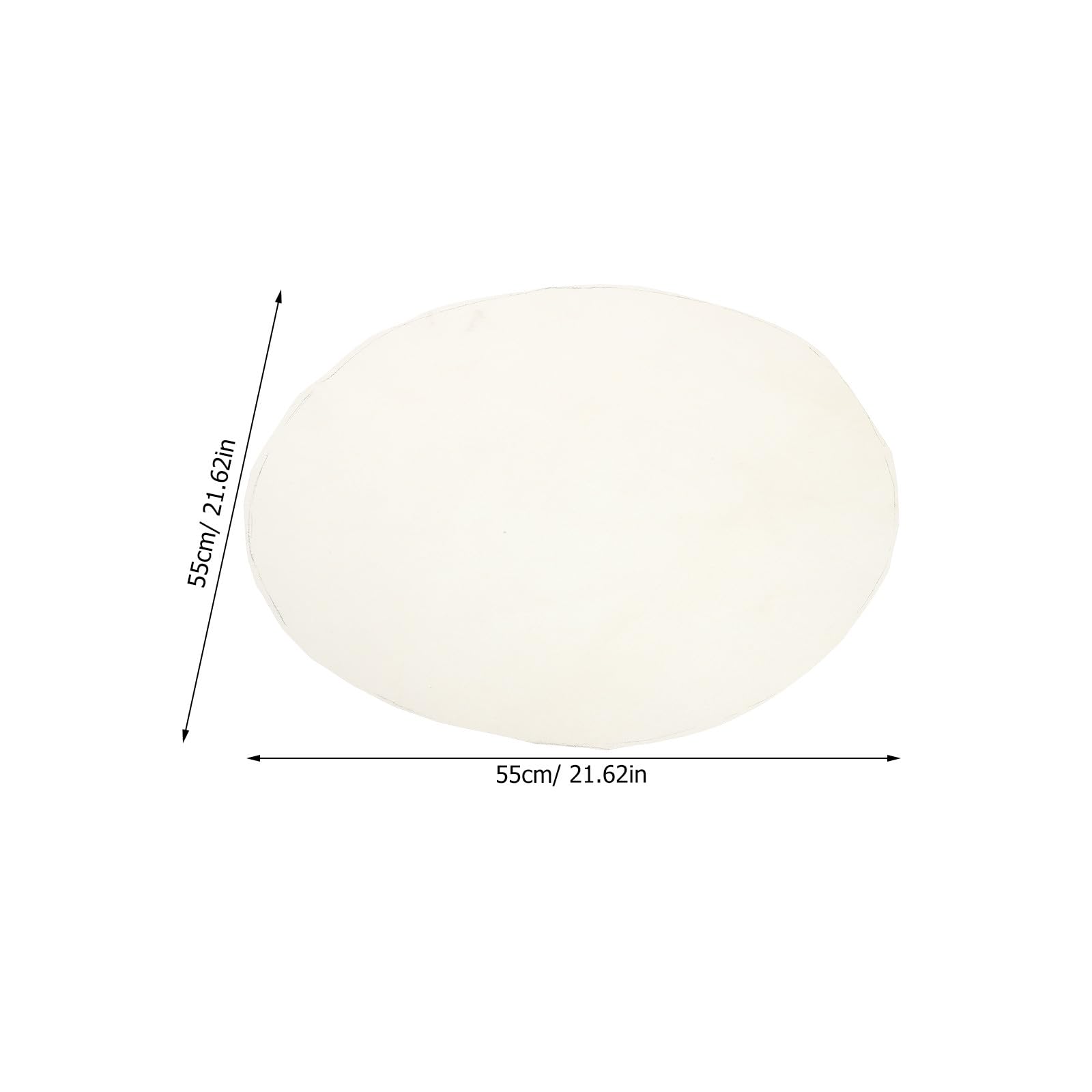 INOOMP Pelle di capra beige per tamburo - Pelle di capra di ricambio per tamburo djembe africano da 55 cm/21,61 pollici - Accessori per strumenti musicali