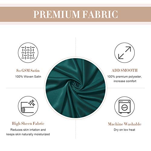 Aw Bridal Women's Satin Robe, Pure Short Silk Kimono Robes Bridesmaid Bride Wedding Party Robe Sleepwear Nightgown, Hunter Green S #TOP5