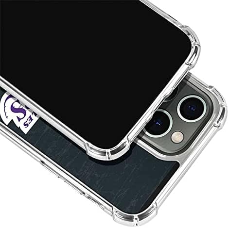 Skinit Clear Phone Case Compatible with iPhone 13 Pro - Officially Licensed NBA Los Angeles Lakers Black Primary Logo Design