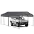 Heavy Duty Metal Carport with Galvanized Steel Roof, Outdoor Garage Canopy Tent, All-Weather Storage Shelter for Car, Picnics, Parties, Boats and Truck, Gray (12 ×20 FT)