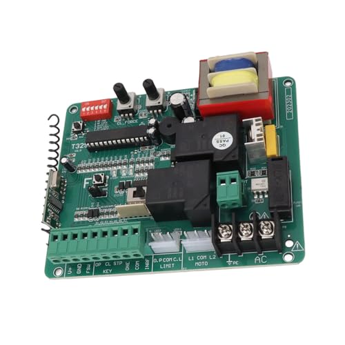 Placa de circuito de abridor de puerta corrediza con 2 controles 8