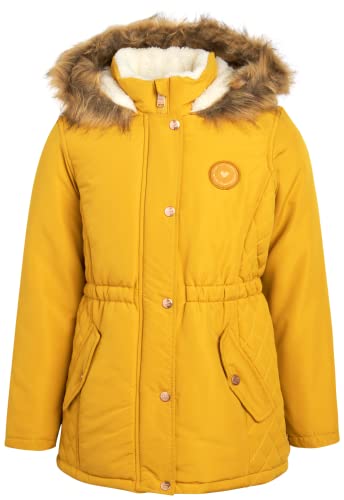 Limited Too Girls' Winter Coat - Microfiber Suede Sherpa Fleece Lined Anorak Jacket with Faux-Fur Trim Hood