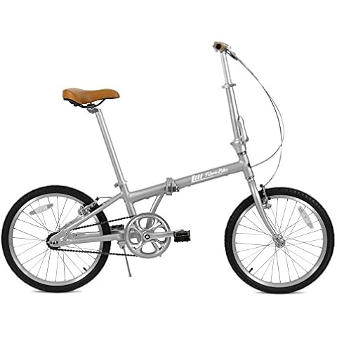 FabricBike Folding Bicycle Alloy Frame Single Speed 3 Colours (Space Grey) Cover