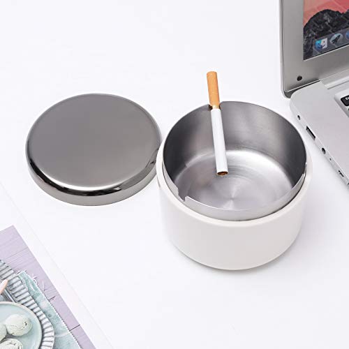 Smokeless Ashtray For Cigarettes Smokeless Indoor Or Outdoor Friygardcn Ash Tray Sets Cool Cute And Standing Ashtray Plastic Ashtray With A Stainless Steel Liner Ash Tray For Patio, Office And Home #TOP4