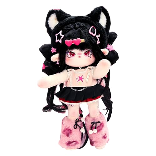 Genérico Bambola di peluche possedabile, bambola di cotone con scheletro | Peluche anime | Adorabile bambola ragazza anime, 30 cm per giochi di fantasia per bambini