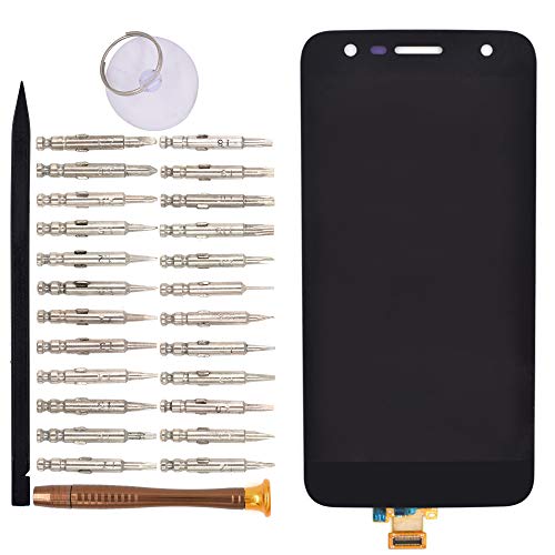 Image of LCD Screen Display with Digitizer Touch Panel Without Bezel Frame for LG X power2 X500 K10 Power X Charge M320G(Black)