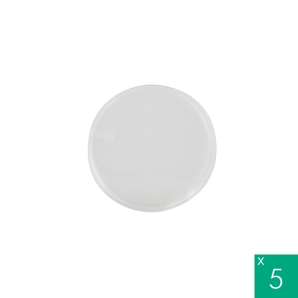 DD-ECON-90-5PK Economy Dissection Petri Dish, Clear, 90 mm Dia x 20 mm H, Pkg of 5
