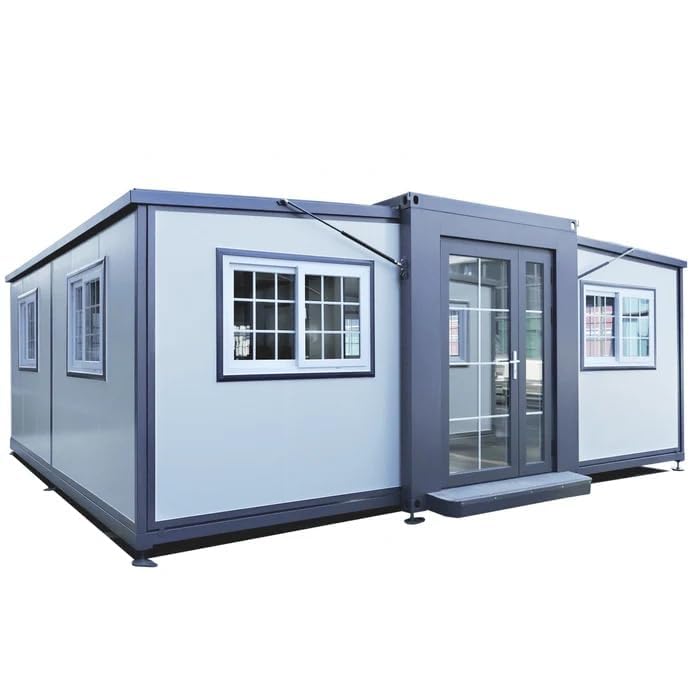 13x20ft Portable Prefabricated Tiny Home, Mobile Expandable Plastic Prefab House for Hotel, Booth, Office, Guard House, Shop, Villa, Warehouse, Workshop (with Restroom) - Image 4