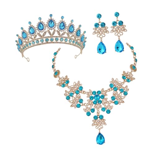 Conjunto de joyas de gemas ideal como obsequio delicado de boda para mujeres elegantes