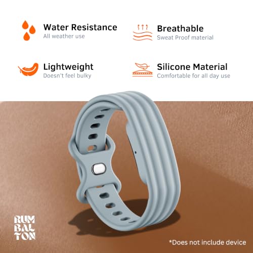 Image of Soft Silicone Strap Compatible with Google Fitbit Air, Sport Replacement Band, Adjustable Breathable Wristband for Workout, Running & Daily Wear