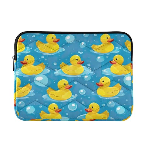 Funda para portátil 13-14 pulgadas con diseño de patitos amarillos