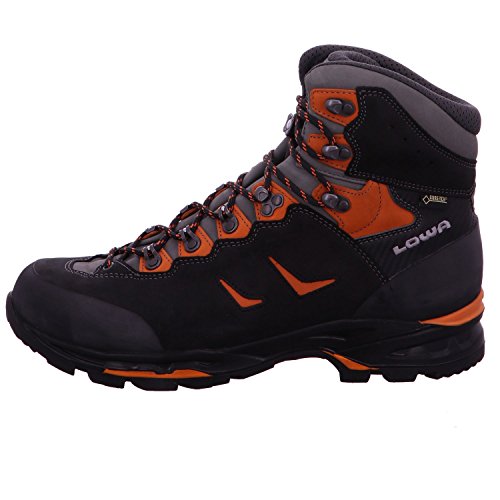 Lowa Men's Camino GTX FreeFlex Hiking Boot,Black/Orange,8 M US