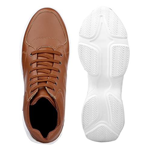 Image of YUVRATO BAXI 3 Inch Hidden Height Increasing Casual Outdoor Sneakers Boots.Height Elevator Boots