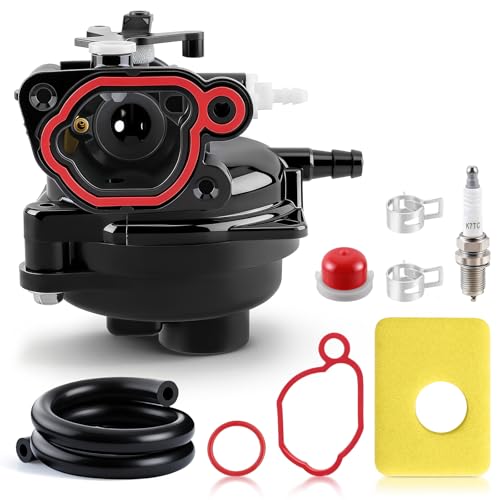 799583 Carburetor Replace OE Part # 590556 591160 591979 593261 595656 for 300E 450E 500E 550E 08P502 8P502 09P602 9P602 09P702 Engines Lawnmower 4-Cycle Outdoor Power Equipment with 799579 Air Filter
