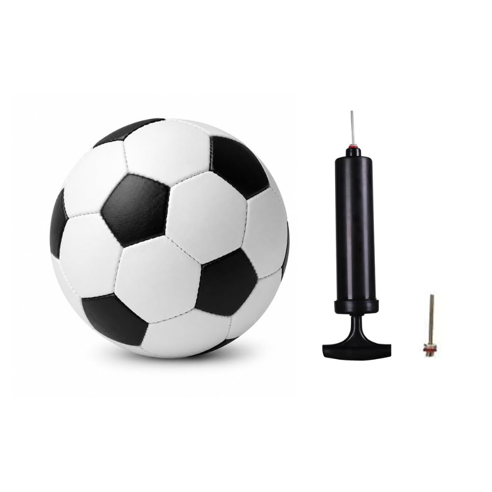 Professional Football Size 5 for Hard Ground | Suitable for Grass & Artificial Turf | Training Soccer Ball for Men & Women | Durable Street Football with Pump-image-21