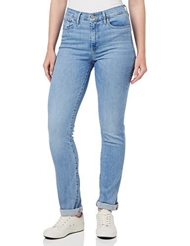 Levi's 724 High Rise Straight, Vaqueros Mujer, Light Indigo Worn In, 23W / 30L