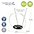 Philips Rabbit Ears Black Indoor TV Antenna, Dipoles and Circular Loop, Tabletop, Digital, Smart TV Compatible, HDTV, 4K 1080P VHF UHF, 5Ft Coaxial Cable, SDV8201B/27