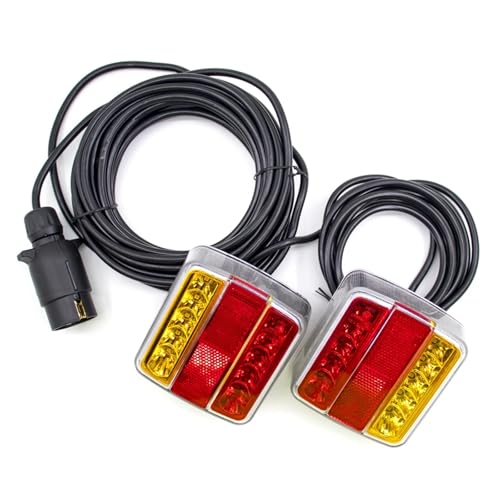 Feux arrière de remorquage 12V 10m à 18 LED avec prise 7 broches