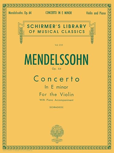 Felix Mendelssohn – Concerto in E Minor, Op. 64 |
