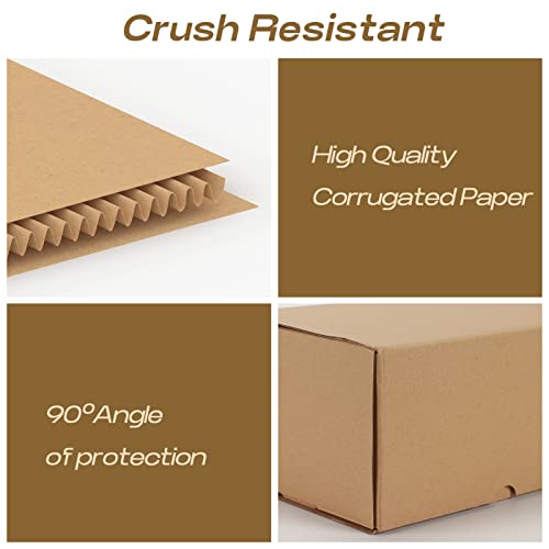 Image of RLAVBL 10x7x5 Shipping Boxes, Brown Corrugated Mailing Cardboard Box for Packing Small Business, 20 Pack