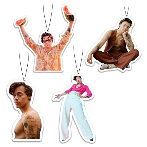 GTOTd Singer Car Air Freshener Card 4Pack Lufterfrischer-Karte (Refreshing Ice Scent) Auto Rückspiegel Anhänger Singer Star Geschenk Hängende Anhänger Zubehör Christmas Dekor
