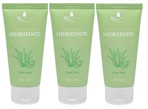 [PACK TRIPLE] Crema de manos hidratante, calmante y regeneradora con aloe vera Deliplus | 3 Botes de 75 ml = 225 ml
