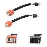 HALOYiVGO H7 Heavy Duty Ceramic Wiring Harness Sockets For Headlights or Fog Lights adapter (2PCS)