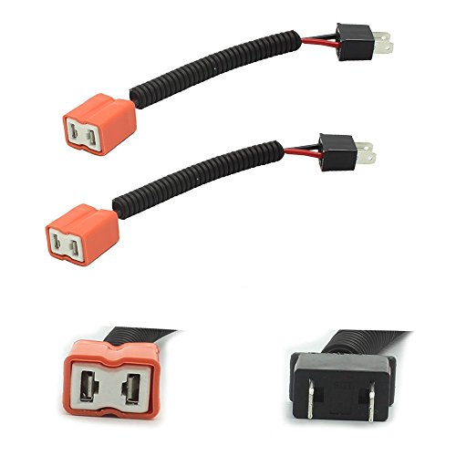 HALOYiVGO H7 Heavy Duty Ceramic Wiring Harness Sockets For Headlights or Fog Lights adapter (2PCS)