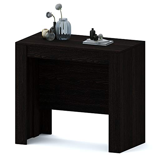 Rozciągany stół konsolowy Oslo Plus do 3 metrów, 14-osobowy stół wielofunkcyjny, nowoczesny i elegancki design, konsola domowa i biurowa, 78 x 51 x 90 cm, kolor Wenge