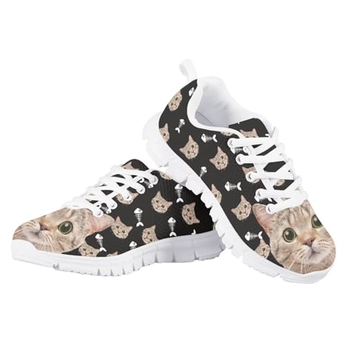 SYtrade Girls Slip-On Sneakers Lace-up Tennis Shoes Kids Athletic Shoes4