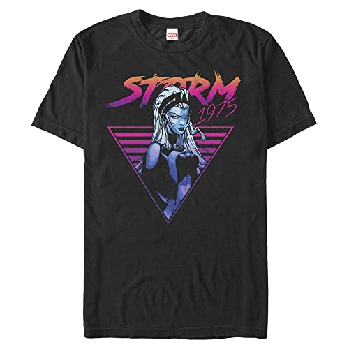 T-shirt Marvel Classic Neon Storm noir 4XL aux finitions soignées