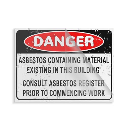 Asbestos Containing Material Existing In This Building Consult Asbestos Register