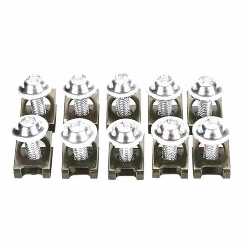 Vis carénage argentées 6 mm à serrage rapide pour fixer solidement vos carrosseries RR