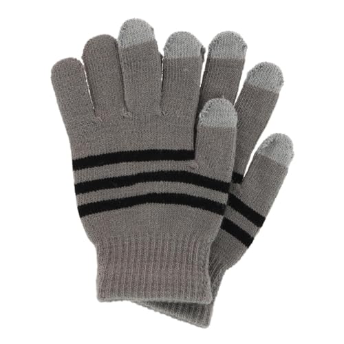 Image of Kids' One Size Striped Touchscreen Winter Glove