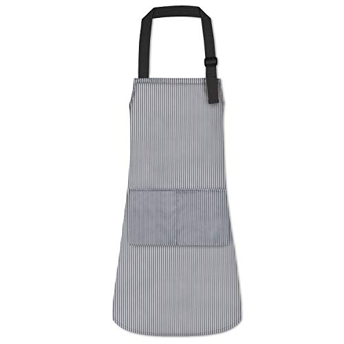 TESELOR Wasserdicht Schürze Kochschürze Verstellbarem Küchenschürze mit Tasche BBQ Backen Chef Schürze Damen Männer Erwachsene Cover