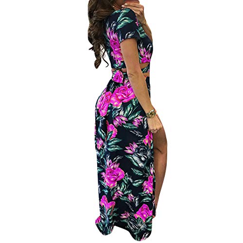Image of MESLIMA Two Piece Dresses Sets for Women Summer Boho Maxi Dresses