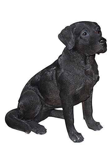 Estatua de perro Hi-Line Gift, 21" negra