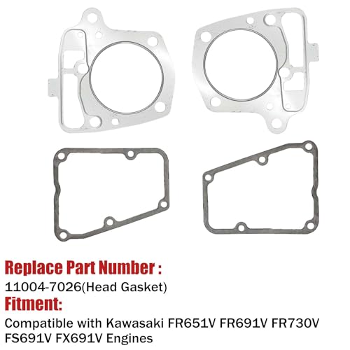 Image of Gasket Kit fit for Kawasaki FR651V FR691V FR730V FS691V FX691V Engines 10D13 Part # 11004-7026 Replacement Valve Cover Gasket Sets