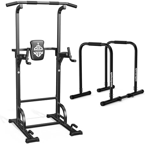 Sportsroyals Power Tower Pull Up Bar Station & Adjustable Dip Bar Station Cover