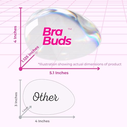 Unclockable Bra Buds - Implant-Grade Silicone Bra Inserts - Clear Gel Push-Up Pads - Affirming Design for Transgender, NB, Drag Queens, Crossdressing4