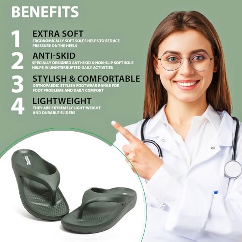 Image of DOCTOR HEALTH SUPER SOFT Mahndi Floats women soft slippers with mild acupressure | Comfortable, stylish, and bright colorful flip flops | Lab tested Cushion and Bounce | Cushioned Footwear
