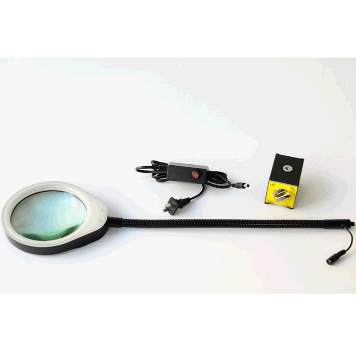 Loupe industrielle inspection electronique base magnetique et lampe