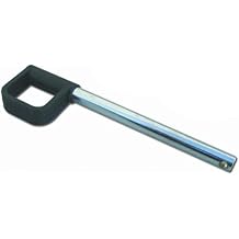 SBDs World Class Pin, Tensile - Universal Weight Stack Replacement SELECTOR Key - 3/8 Dia - 4 1/4 Locking Space | Black Ring Knob | Detent Hitch PINS | Chrome Plated Steel Shaft.
