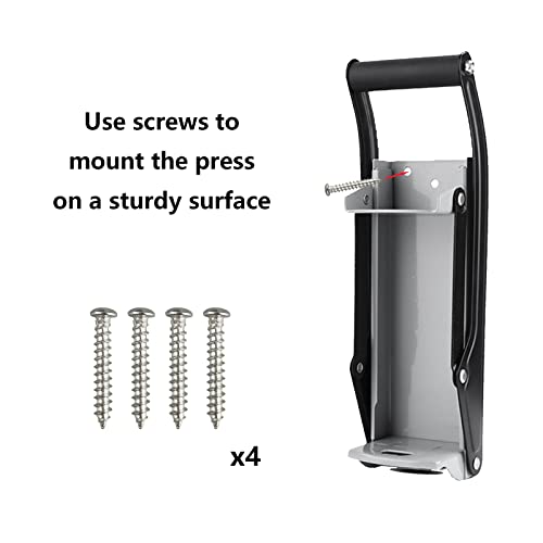 Can Crusher, Efficient Recycling Of 12Oz And 16Oz Aluminum Cans, Beer Cans, Etc. Saves Recycling Space(Gray Manual) #TOP4