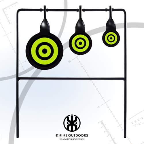 Image of KNINE OUTDOORS Hunting Shooting Taget Airgun Spinner Target, Rated for .22 Rimfire Rifles and .22 Handguns